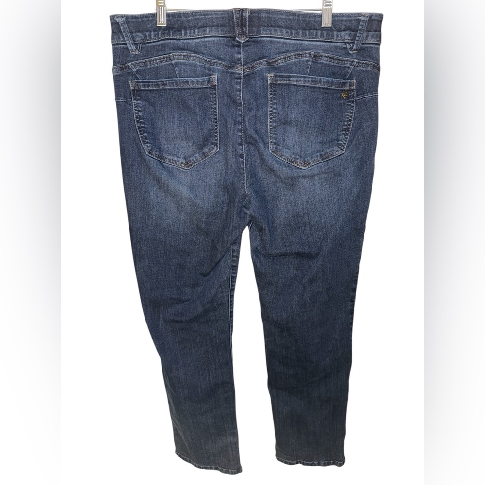 Democracy "Ab"solution Denim Patriot Straight Leg Jeans women’s Sz 16 slimming - Picture 4 of 11